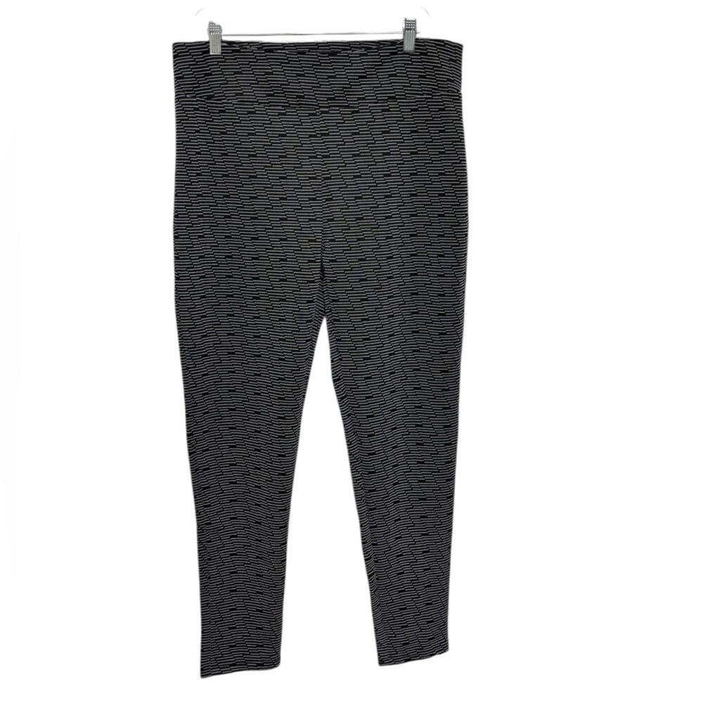 NEW Ashley Blue Textured Black and White Leggings - Size 1X